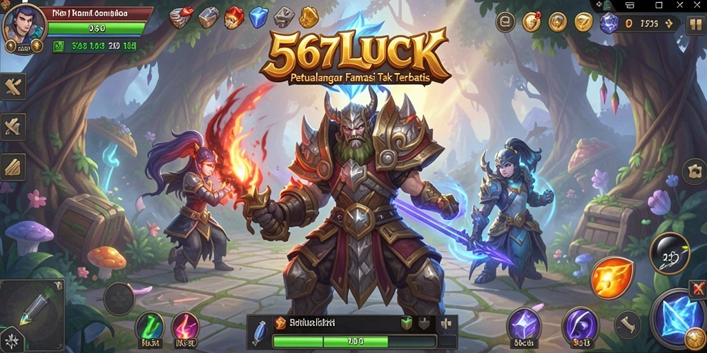 Tampilan gameplay seru di 567LUCK dengan pertempuran yang dinamis.