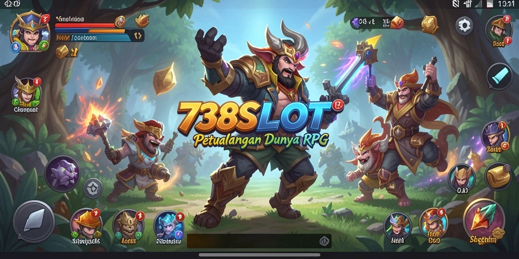 Tangkapan layar gameplay yang menampilkan pertarungan RPG yang epik.