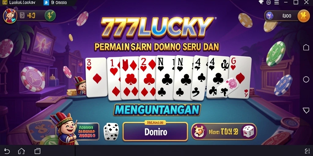 Tampilan gameplay Domino yang menarik di 777LUCKY.