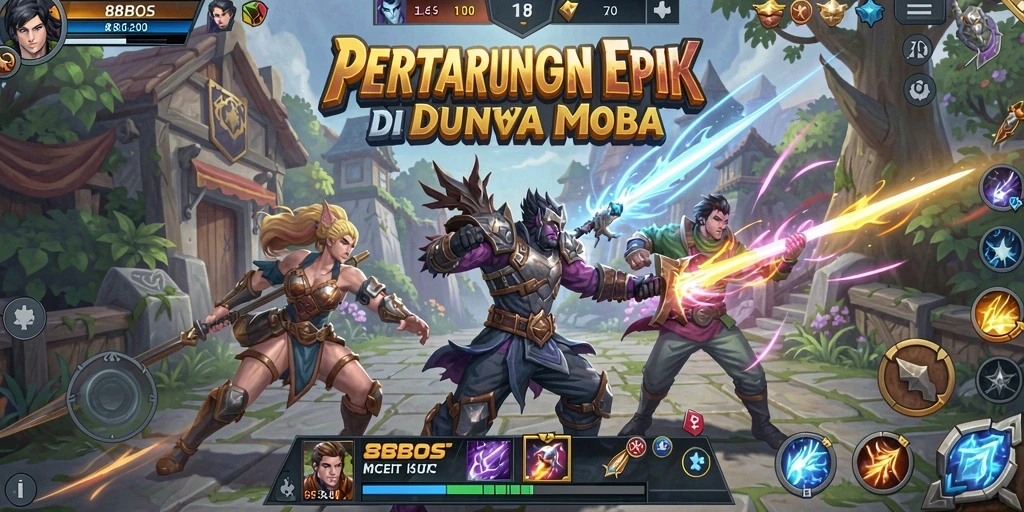 Pengalaman seru gameplay MOBA di 88BOS.