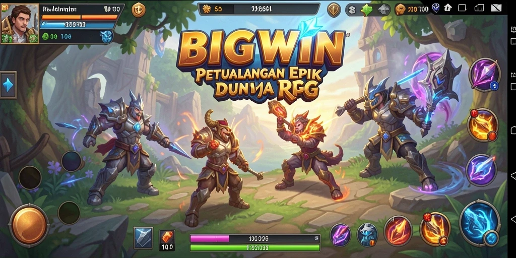 Tampilan gameplay RPG yang mendebarkan dan imersif di BIGWIN.