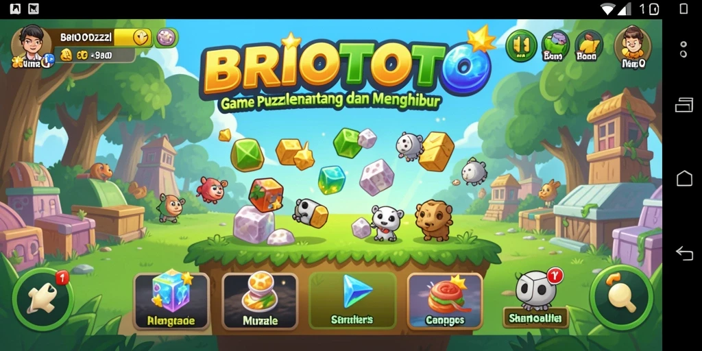 Tampilan gameplay BRIOTOTO yang menyenangkan dan menantang.