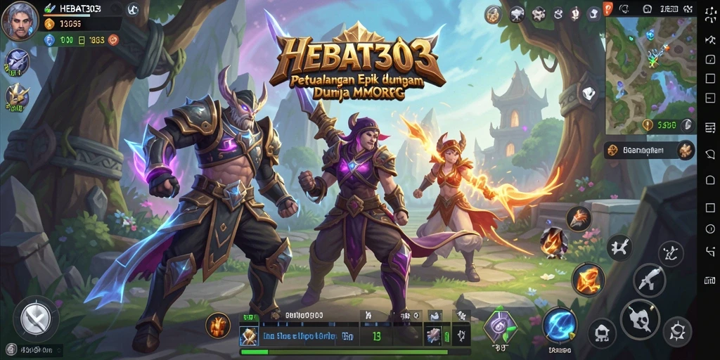 Tampilan gameplay MMORPG HEBAT303 yang menakjubkan dan interaktif.