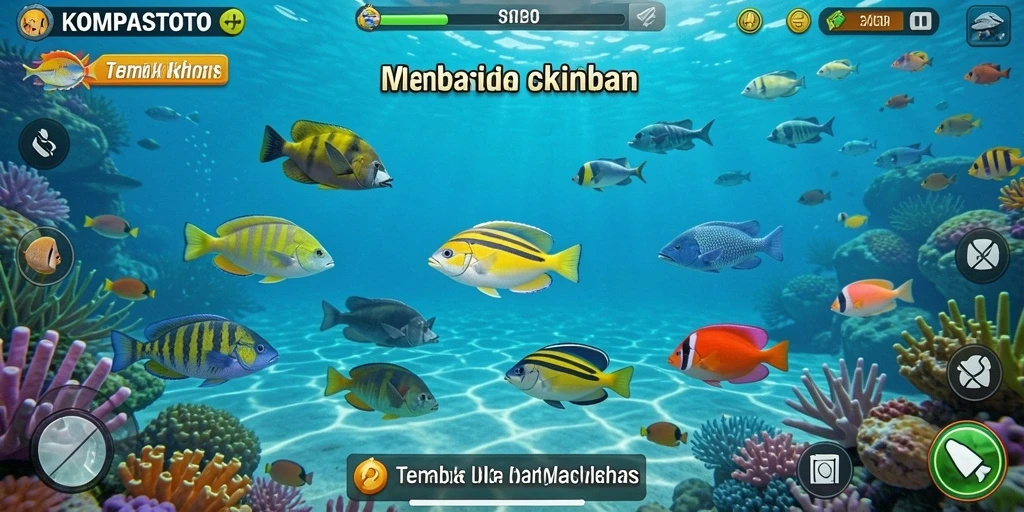 Tampilan gameplay Tembak Ikan yang menakjubkan di KOMPASTOTO.