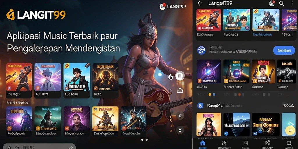 Tangkapan layar dari permainan musik yang interaktif dan mengasyikkan.
