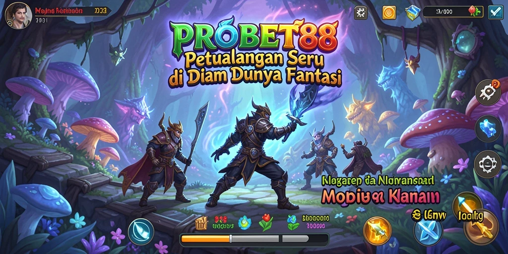 Tangkapan layar gameplay seru dalam PROBET88 yang menggambarkan eksplorasi dunia petualangan.
