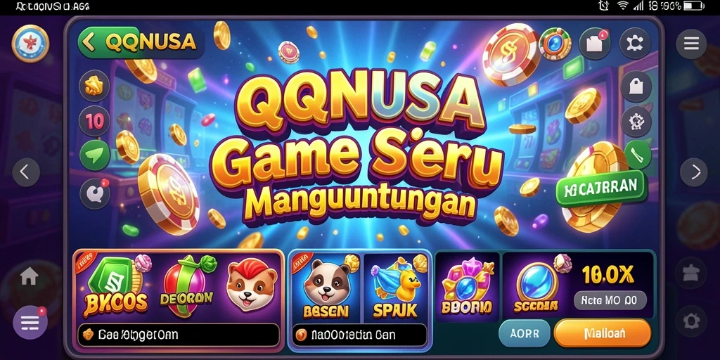 Tampilan gameplay seru dari QQNUSA dengan berbagai pilihan slot.