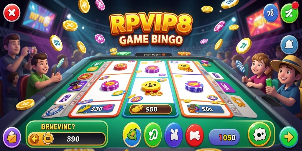 Tampilan gameplay seru dalam aplikasi Bingo RPVIP8.