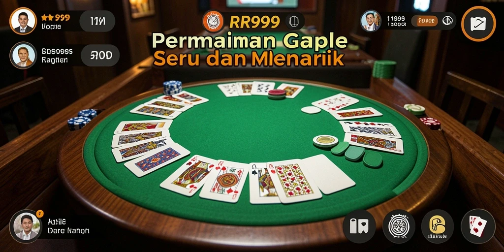 Tampilan gameplay seru dari game Gaple RR999.