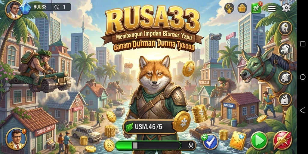 Tampilan gameplay RUSA33 yang menarik untuk pengalaman Tycoon.
