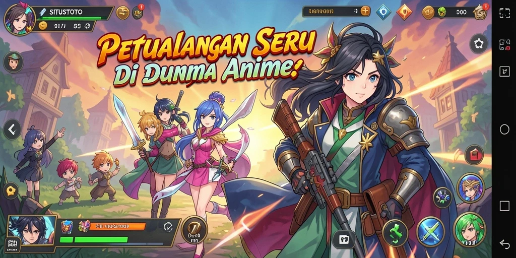 Tampilan menarik dari gameplay SITUSTOTO dengan karakter anime.