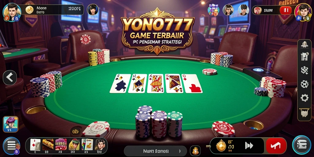 Screenshot gameplay YONO777 menampilkan aksi Poker yang seru.