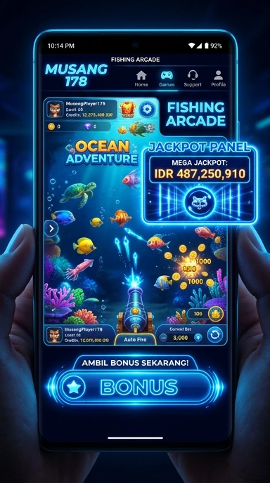 Screenshot antarmuka pengguna musang178 yang menarik dan ramah pengguna.